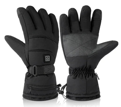 Heated Waterproof Gloves – Battery-Powered, Touchscreen, Winter Ski and Racing Gloves